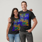 Wir sind zusammen stärker witzig USA Hope Patterns T-Shirt (Unisex)