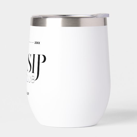 Wir Sip Wine Club Custom Wappen Anspruchsvoll (Links)