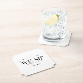 Wir Sip Wine Club Custom Wappen Anspruchsvoll Untersetzer (Vor Ort)