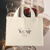Wir Sip Wine Club Custom Wappen Wein Mini Stoffbeutel