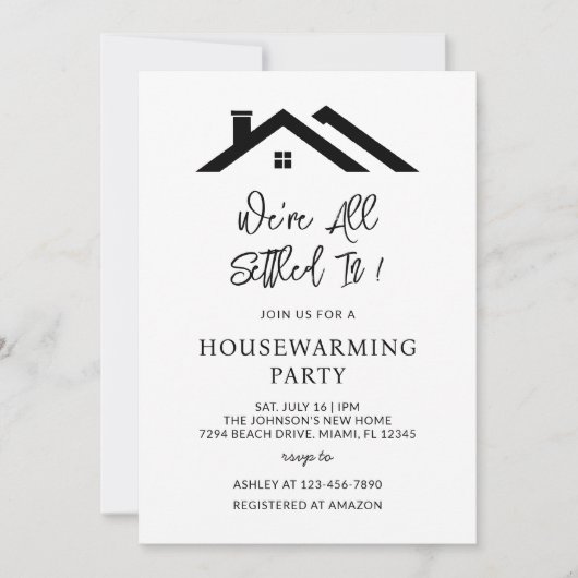 Wir sitzen alle in einem neuen Party, das sich bew Einladung (Vorderseite)