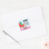 Wir Sleigh Caregiver Weihnachtsaufkleber Quadratischer Aufkleber (Umschlag)