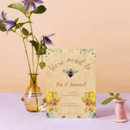 Wir sollen eine Vintage Verlobung der Flora sein Einladung