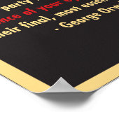 Wir sollten den Fakten nicht widersprechen Poster (Ecke)