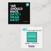 WIR SOLLTEN MASSE MACHEN QUADRATISCHE VISITENKARTE (Vorne/Hinten)