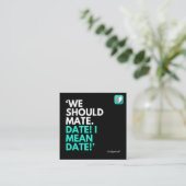 WIR SOLLTEN MASSE MACHEN QUADRATISCHE VISITENKARTE (Stehend Vorderseite)