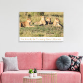 Wir sollten über das Abendessen nachdenken. Leinwanddruck (Insitu (Wohnzimmer))