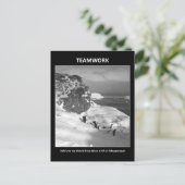 "Wir sollten uns einen verlassen haben" Postkarte (Stehend Vorderseite)