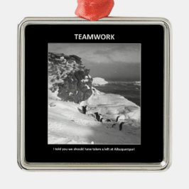 "Wir sollten uns einen verlassen haben" Silbernes Ornament