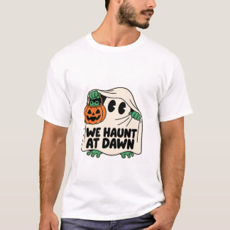 Wir spuken bei Morgengrauen Lustiger Geist Hallowe T-Shirt