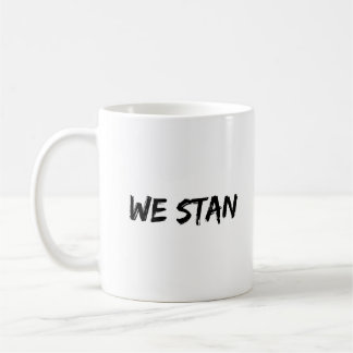 WIR STEHEN auf Coole Lustige Tippfehler Schwarze S Kaffeetasse