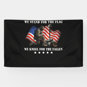 Wir stehen für die Flagge, die wir für die gefal Banner