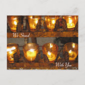 Wir stehen Ihnen gegenüber Postkarte (Vorderseite)