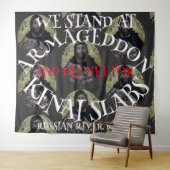 WIR STEHEN IN ARMAGEDDON UND DIP NET SALMON WANDTEPPICH (Beispiel (Horizontal))