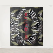 WIR STEHEN IN ARMAGEDDON UND DIP NET SALMON WANDTEPPICH (Vorderseite)