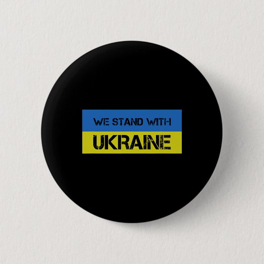 Wir stehen mit der Ukraine 1 Button (Vorderseite)