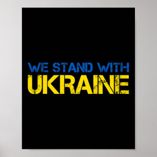 Wir stehen mit der Ukraine 2 Poster