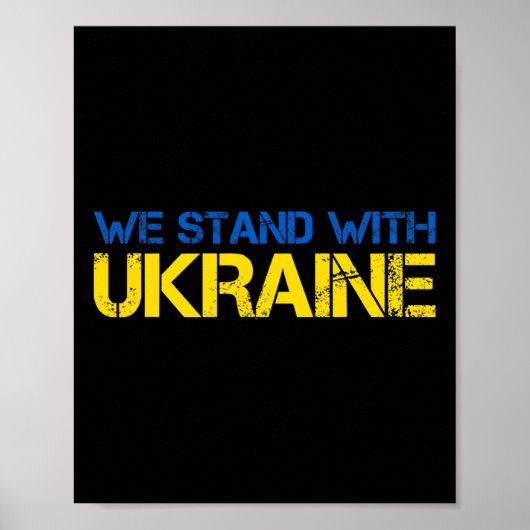 Wir stehen mit der Ukraine 2 Poster (Vorne)