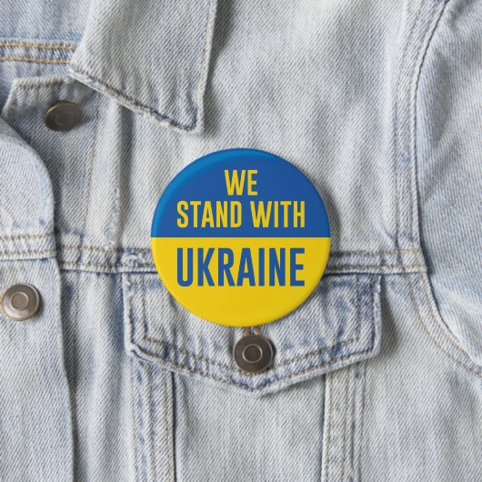 Wir stehen mit der Ukraine Button (Beispiel)