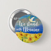 WIR STEHEN MIT DER UKRAINE BUTTON (Vorne & Hinten)