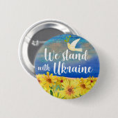 WIR STEHEN MIT DER UKRAINE BUTTON (Vorne & Hinten)