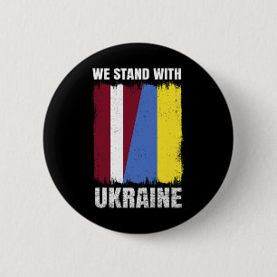 Wir stehen mit der Ukraine Lettische Ukrainische F Button
