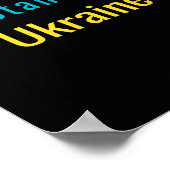 Wir stehen mit der Ukraine Poster (Ecke)