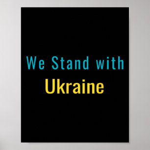 Wir stehen mit der Ukraine  Poster