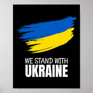 Wir stehen mit der Ukraine - Rette die Ukraine - S Poster