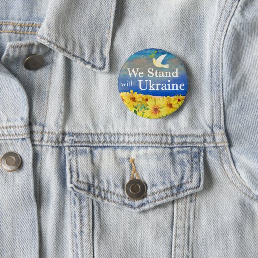 WIR STEHEN MIT DER UKRAINE-Taste Button (Beispiel)