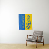 Wir stehen mit der ukrainischen Blue Gold ukrainis Wandteppich (Beispiel)