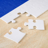 Wir stehen mit Israel Am Yisrael Chai Israel Flagg Puzzle (Seite)