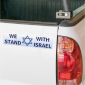 Wir stehen mit Israel Autoaufkleber (Auf Lkw)
