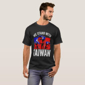Wir stehen mit Taiwan Flagge Republik China ROC Fl T-Shirt (Vorne ganz)