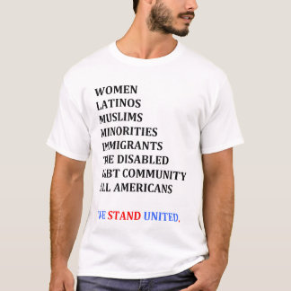 Wir stehen vereinigt. (Das Shirt der Männer)