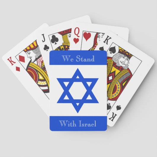 Wir stehen zu Israel Spielkarten (Rückseite)