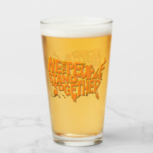 Wir stehen zusammen glas