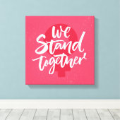 Wir stehen zusammen leinwanddruck (Insitu (Holzboden))