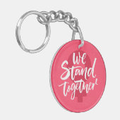 Wir stehen zusammen schlüsselanhänger (Vorderseite links)