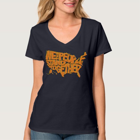 Wir stehen zusammen T-Shirt (Vorderseite)