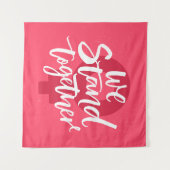 Wir stehen zusammen wandteppich (Vorderseite (Horizontal))