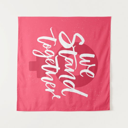 Wir stehen zusammen wandteppich (Vorderseite (Horizontal))