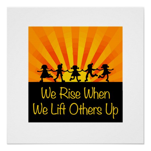 Wir steigen, wenn wir andere aufheben poster (Vorderseite)