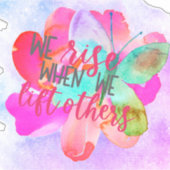 Wir steigen, wenn wir andere Schmetterlingswandauf Aufkleber (Vorderseite)