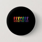 Wir steigern den LGBT-Stolz Button (Vorderseite)
