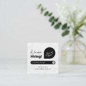 Wir stellen ein quadratische visitenkarte (Stehend Vorderseite)