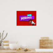 Wir stellen Megaphone ein Poster (Küche)