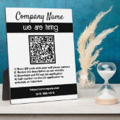 Wir stellen QR-Code für Unternehmen ein Fotoplatte (Seite)