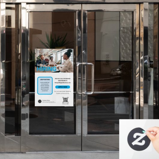 Wir stellen unser Team Custom BUSINESS Logo zusamm Fensteraufkleber (Büro Tür)