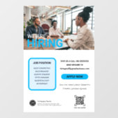 Wir stellen unser Team Custom BUSINESS Logo zusamm Fensteraufkleber (Blatt)